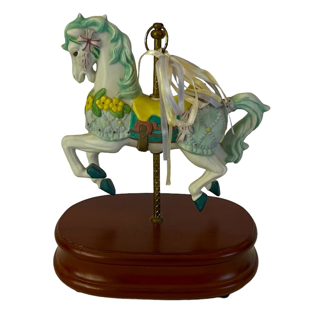 Musical Carousel Horse Music Box